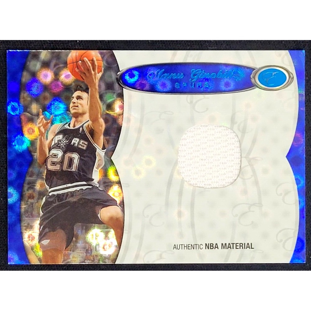 2006-07 BOWMAN ELEVATION MANU GINOBILI GAME USED JERSEY #D 59/79 BLUE